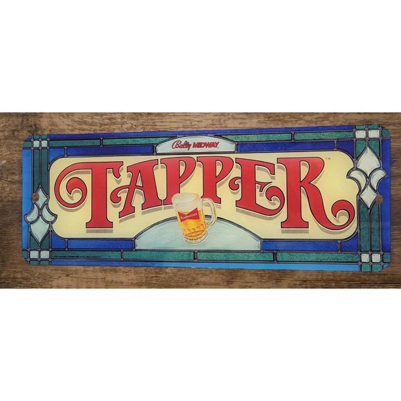Tapper Arcade Budweiser 4x12 Metal Wall Video Game Marquee Banner Sign - Picture 1 of 1